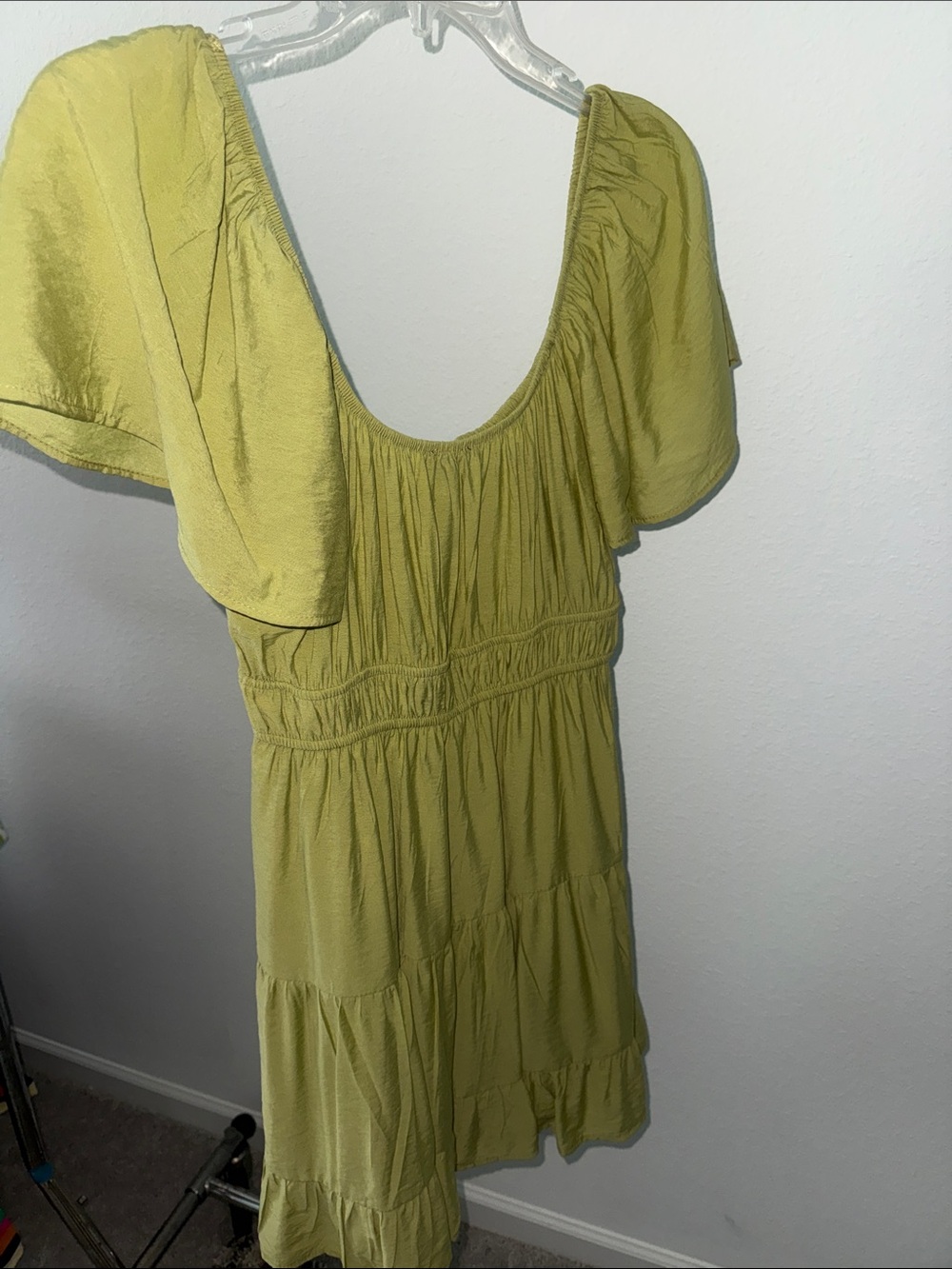 Blu Pepper Yellow Green Summer Dress - Picture 3 of 3